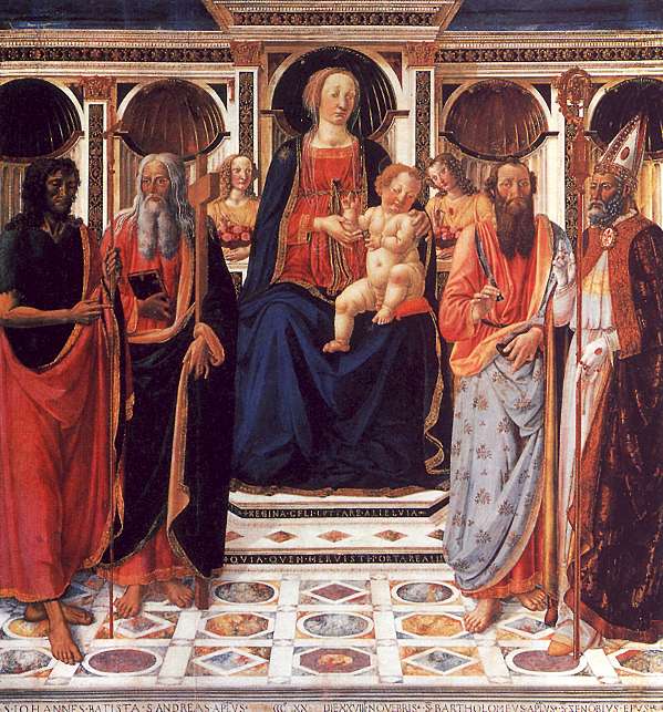 The Virgin and Child Enthroned with Saints